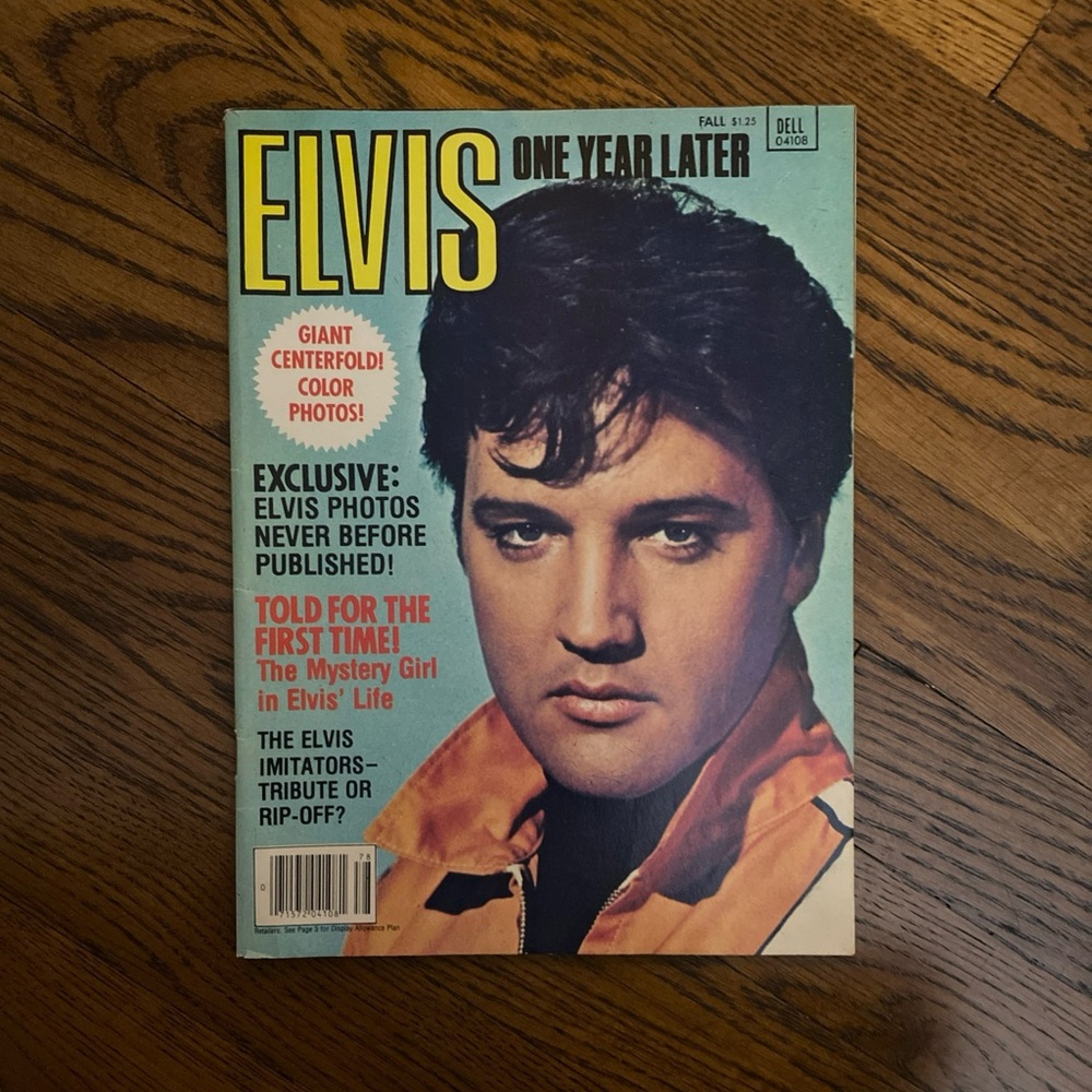 Mint Condition 1978 Elvis Magazine With Centerfold One Year Later